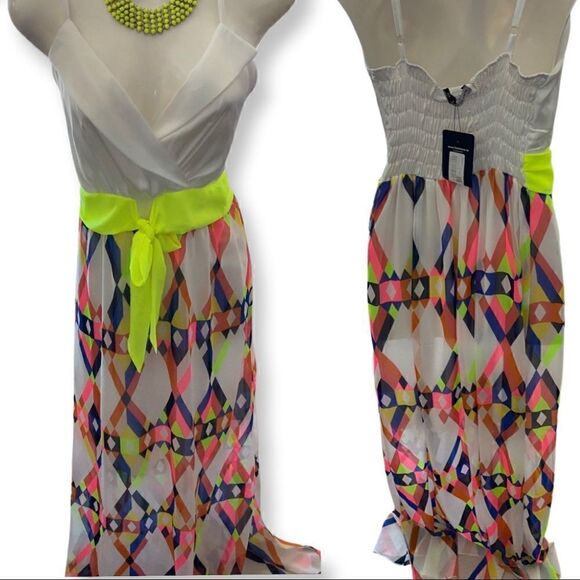 HERMOSA Europe abstract maxi dress Sz M - Picture 3 of 14